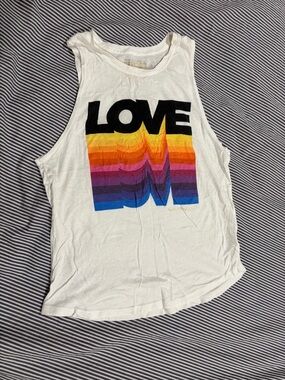 Spiritual Gangster x Peloton Rainbow "LOVE" Tank